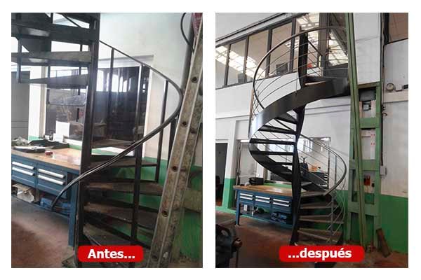 fabricación de escaleras de caracol en gipuzkoa
