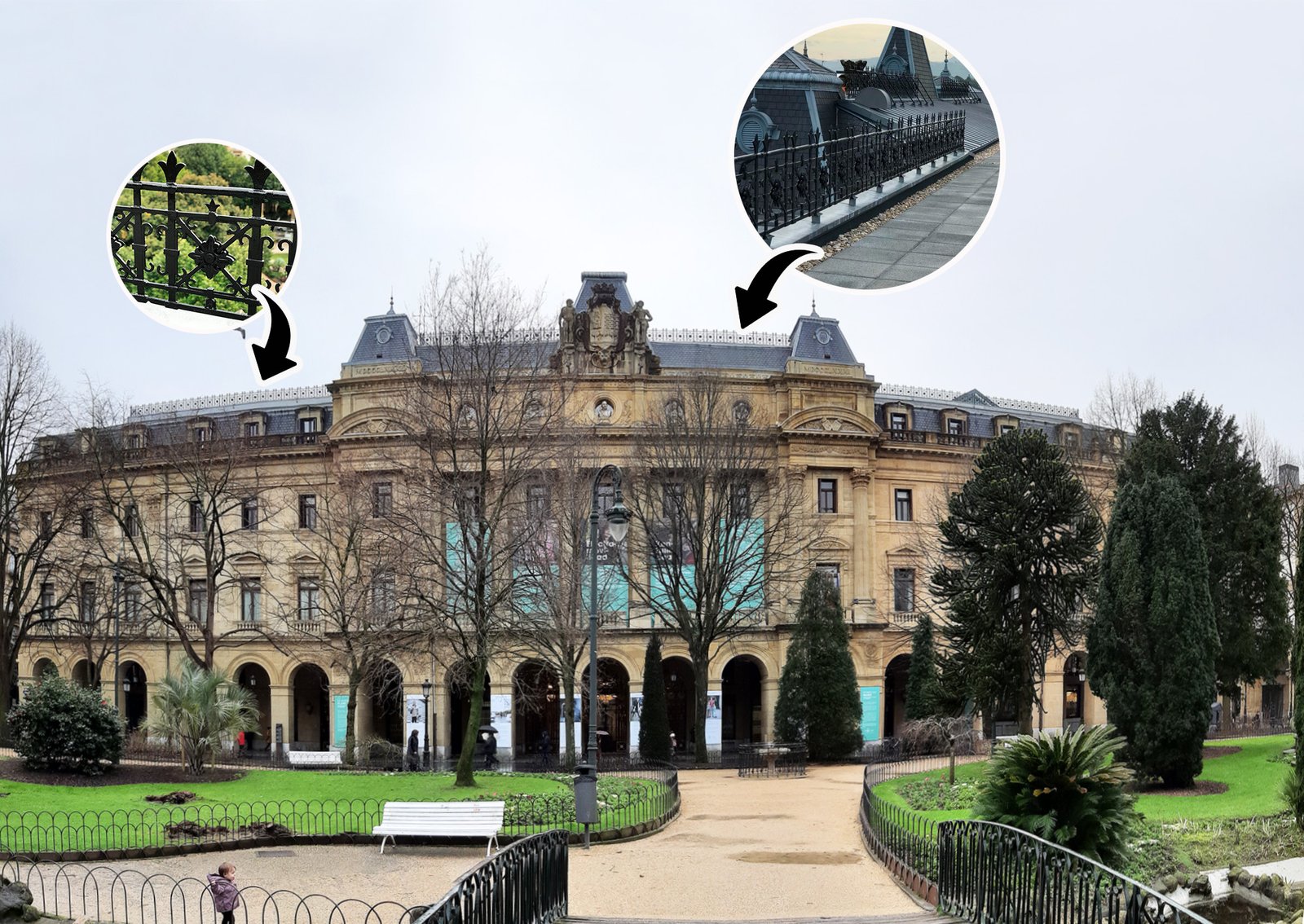 restauramos barandillas en el palacio de la diputacion foral de gipuzkoa