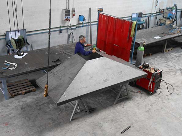 medidas de cocina de campana y chimeneas metálicas