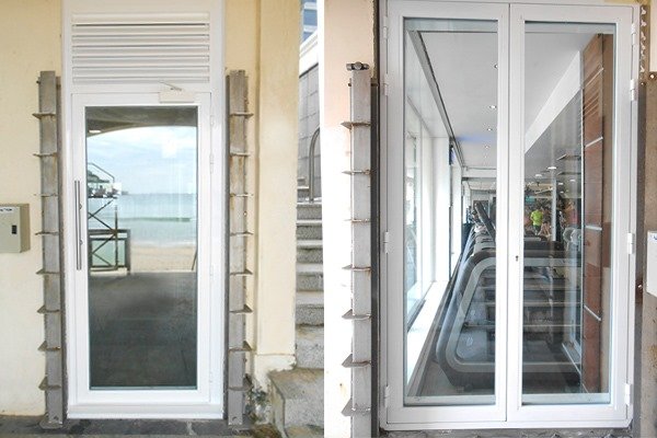 Ventanas fuego con vidrio EI120  y perfilería Jansen