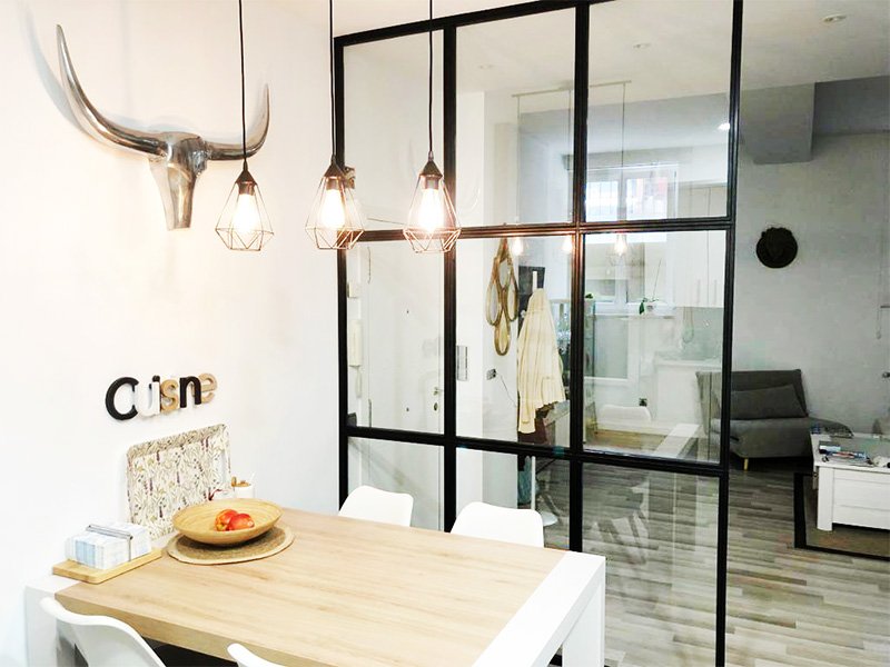 separadores de interiorismo para salas de estar y cocinas