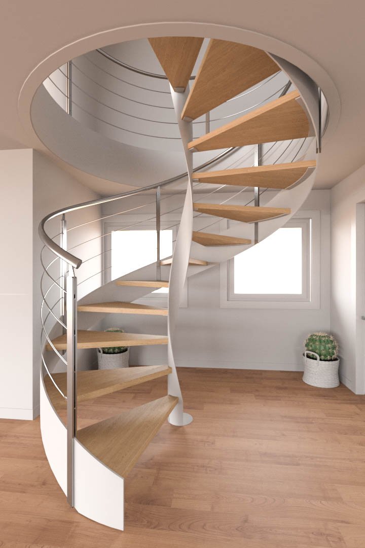 infografias en 3D de escaleras de diseño en euskadi gipuzkoa donostia san sebastian