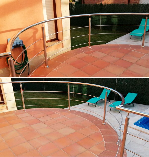 Barandillas de acero inoxidable en Cihuri (La Rioja)