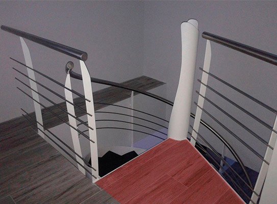 Escalera helicoidal de diseño modelo «Galdakao»