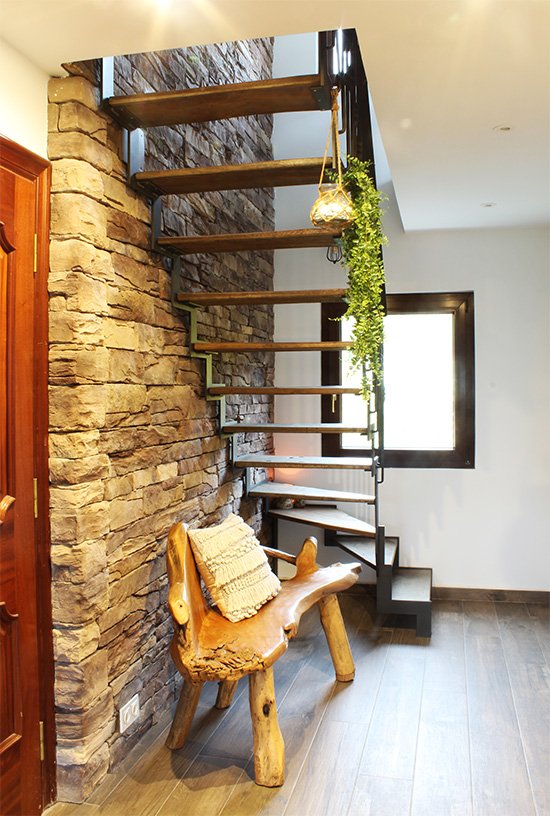 Escalera modelo “Epele”: tradición y modernidad en una misma estructura.