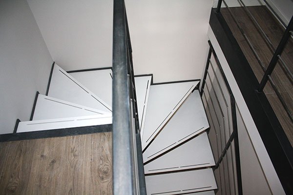 como se mide una escalera compensada. tutoriales de escaleras