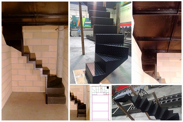 Entreplanta y escalera en trastero de dimensiones reducidas Entreplanta y escalera en trastero de dimensiones reducidas