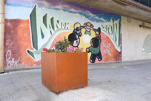 como se obtiene el efecto de oxido en el acero corten. baño de paro y oxidacion. Ibarkalde empresa especialista en acero corten