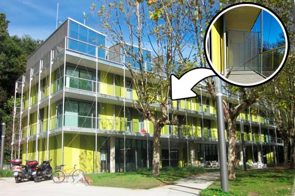 El albergue de uba de san sebastian es un albergue barato en la zona de ametzagaina. para alberguistas surferos...hemos realizado los separadores metalicos de las habitaciones del albergue de uba